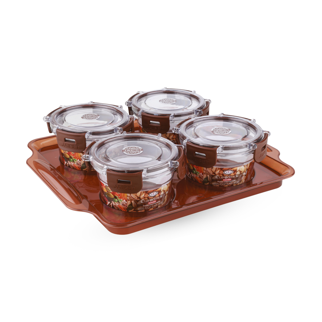 Clip N Stack Round Container 300 (4 pc Set)